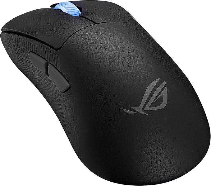ASUS ROG Keris II Ace Wireless Gaming Mouse – Right-Handed Ergonomic, 54g, Tri-Mode Connectivity, 42K DPI, up to 107Hr Battery, PC/Mac Support - Black