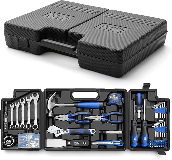 Prostormer 159-Piece Home Tool Set, General Household Tool kit with Storage Case,Household Basic Comlete Home Tool Kit for All Purpose