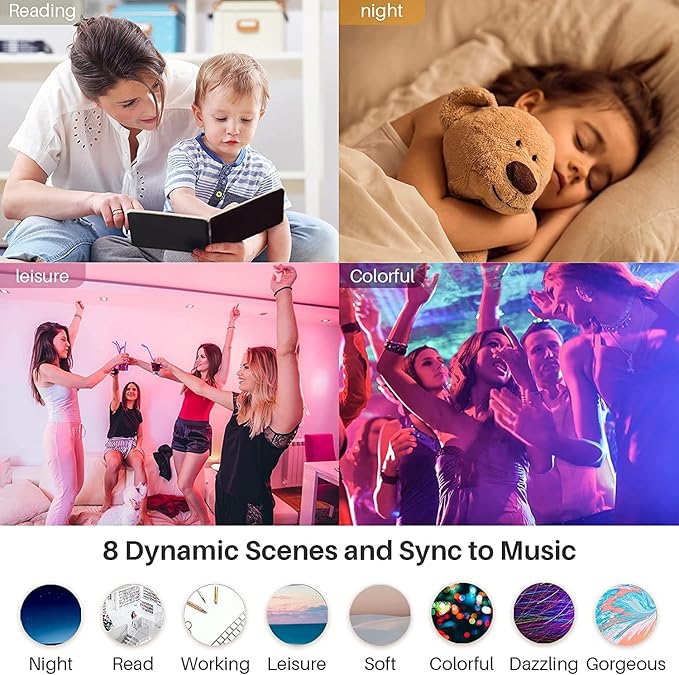 Peteme E26 Retrofit LED Recessed Lighting 6 Inch, IC Rated ETL Certified Smart Can Light Baffle Trim Style, RGBCW Dimmable Color Changing Soffit Downlight Compatible with Alexa/Google, 1100LM, 6 Pack