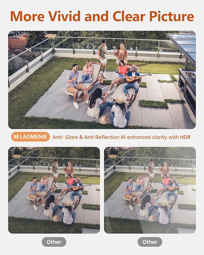 Window Camera - 2K 2.4G WiFi Indoor Security Camera with Blacklight Full-Color | U.S. Cloud | Instant 911 Alert | Night Vision, 24/7 Recording, Simple 5-Min Setup, 2-Way Audio