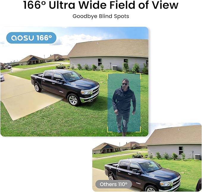 AOSU SolarCam Pro System Add-on Camera – Expand Your System - Requires Homebase to Use (NOT for Standalone Use)