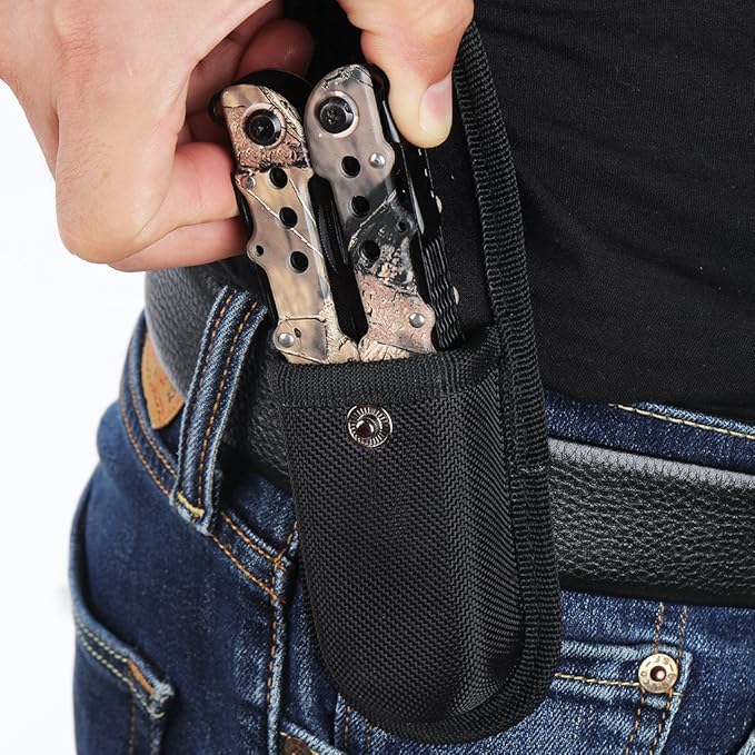 MOSSY OAK Multi-tool - 13 in 1 Multi Function Pliers - Folding Pocket Tool with Sheath, Camo - Portable Pocket Knife for Outdoors, Survival, Camping, Fishing, Hunting, Hiking，Christmas Gift for men