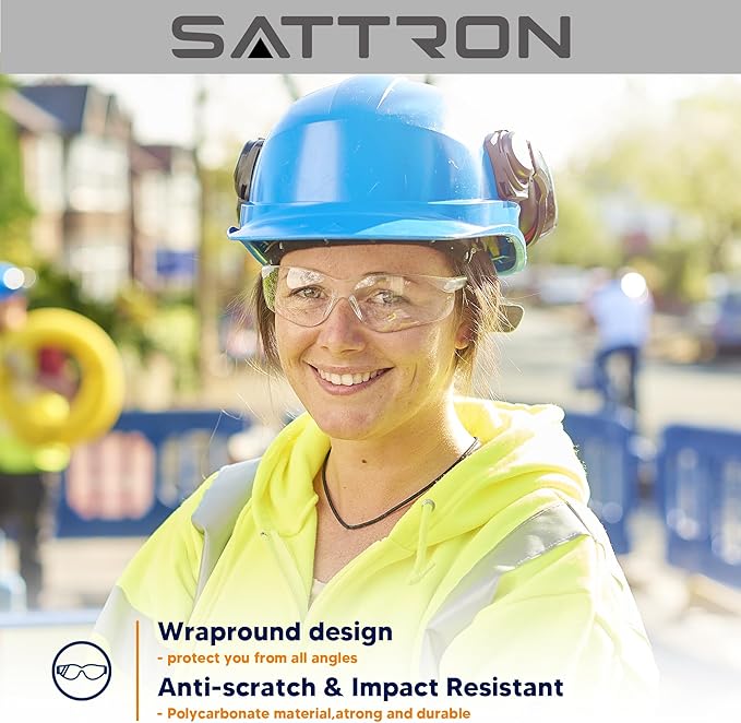 48 Pack Clear Safety Glasses, Protective Eyewear for Men Women, UV Protection Safety Goggles ANSI Z87.1 Scratch & Impact Resistant Eye Protection for Construction, Sports, Lab, Shooting