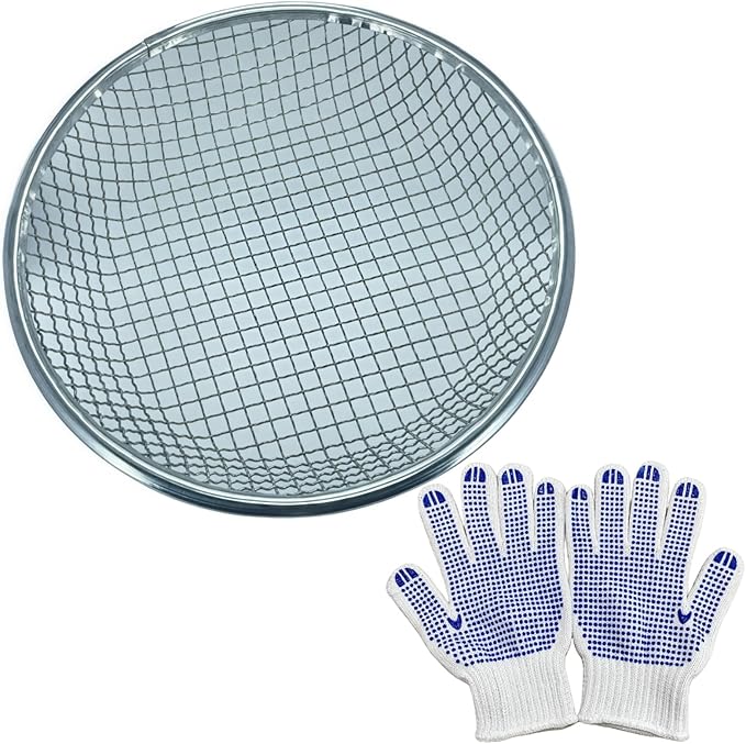 Mesh Gardening Sifter, 10mm Sieve mesh Size， Perfect for 5 Gallon Bucket,for Sand Rocks Dirt Compost (10mm)