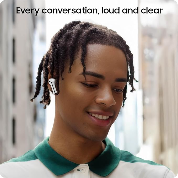 SAMSUNG Galaxy Buds 3 FE (2025) True Wireless Bluetooth Earbuds, Active Noise Cancellation, Powerful Sound, Clear Calls, Long Lasting Battery, Hands Free AI, Gray [US Version, 2 Year Warranty]