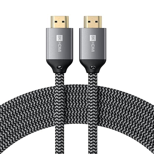 Satechi 8K HDMI 2.1 Cable – Supports 8K @ 60Hz and Ultra High Speed 4K @ 120Hz, 48Gbps – HDMI to HDMI Capable Compatible with iMac Pro, iMac, Mac Mini, MacBook Pro/Air, Windows, and More (6.6 ft/2m)