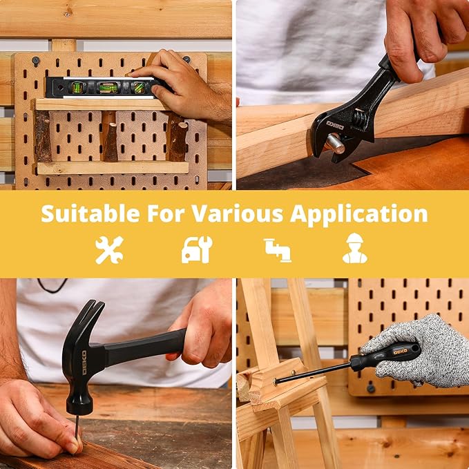 Tool Kit Set Box for Home: Household with Drill Wrench Socket Basic Hand Tools Sets for Men Car Repair Mechanic Tool Kit Set Automotive with Plastic Tool Box 178 Piece