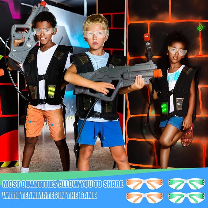 Kanayu 48 Pack Kids Protective Safety Glasses Bulk Kids Safety Goggles Scratch Impact Resistant Goggles Eyewear