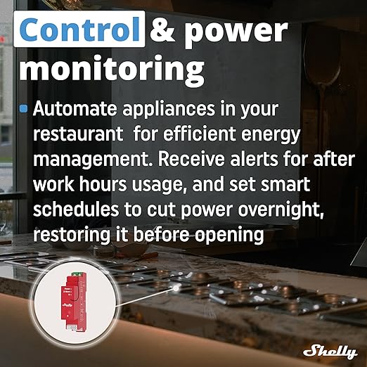 Shelly Wave Pro 1PM US LR | Z-Wave Long Range Smart Relay Switch with Power Metering, 1-Channel 16 A | DIN-Rail | Home Automation | High Compatibility | Easy Installation | iOS Android App