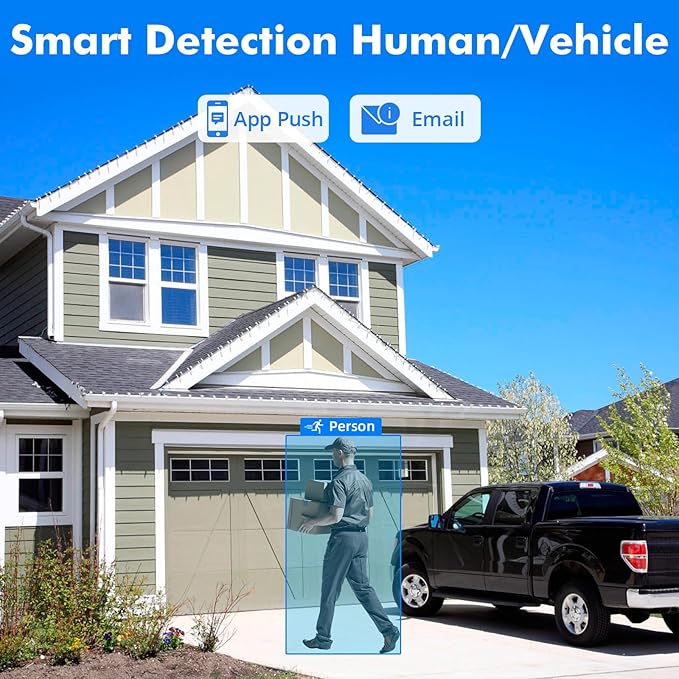 Fuers 8CH Security DVR Recorder for Home Security Camera System, Only Work with 2MP/3MP/4MP/5MP HD Analog Cameras, 24/7 Recording to Pre-Installed 2TB Hard Drive, Mobile APP & PC Remote