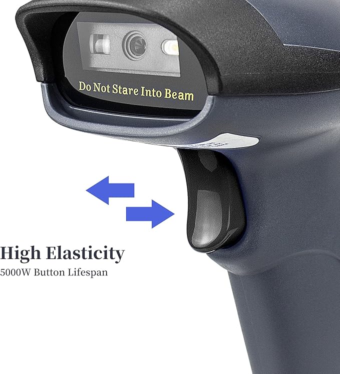 NETUM USB Barcode Scanner with Stand Wired Handheld Bar Code Reader 1D CCD Scanner Gun for Supermarket, Convenience Store, Warehouse -M3S