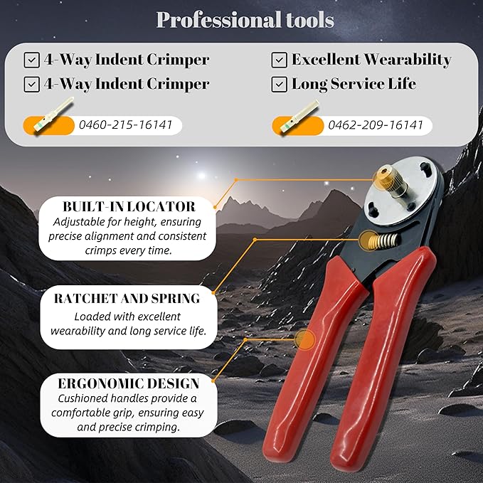 502 PCS DT Deutsch Connector Kit - 2/3/4/6/8/12 Pin Waterproof Connectors with 145 Pairs 16# Solid Terminal Contacts, Crimping Tool (14-20AWG)& Removal Tool for Cars Motorcycle Boat