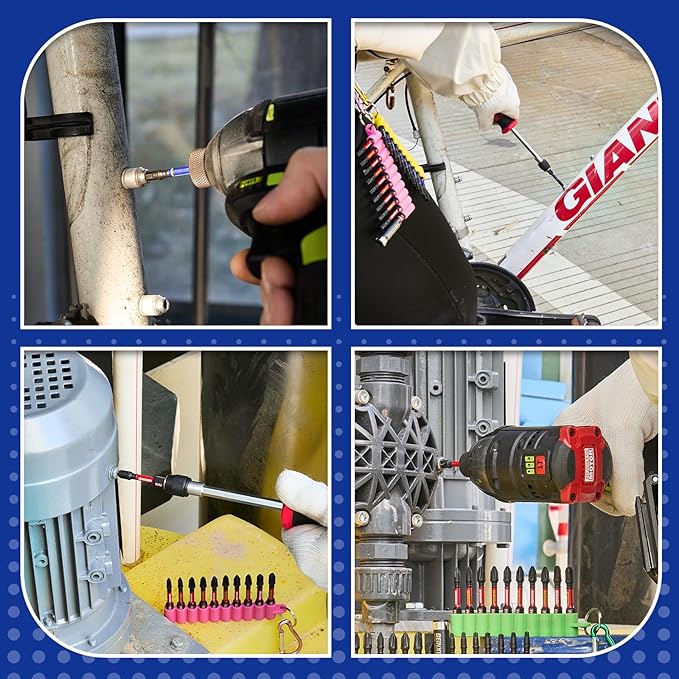 Impact Torx Screwdriver Bits Set, 20 Pieces 2”Security T7-T40 Magnetic S2 Steel Multi Star Driver Bits with Soft Hanging Strips