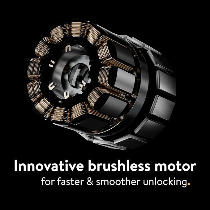 Nuki Smart Lock Keyless Entry WiFi Electronic Deadbolt with Auto-Unlock, App Control, Remote Access, Easy Installation, Smart Home for Front Door, Home & Rentals