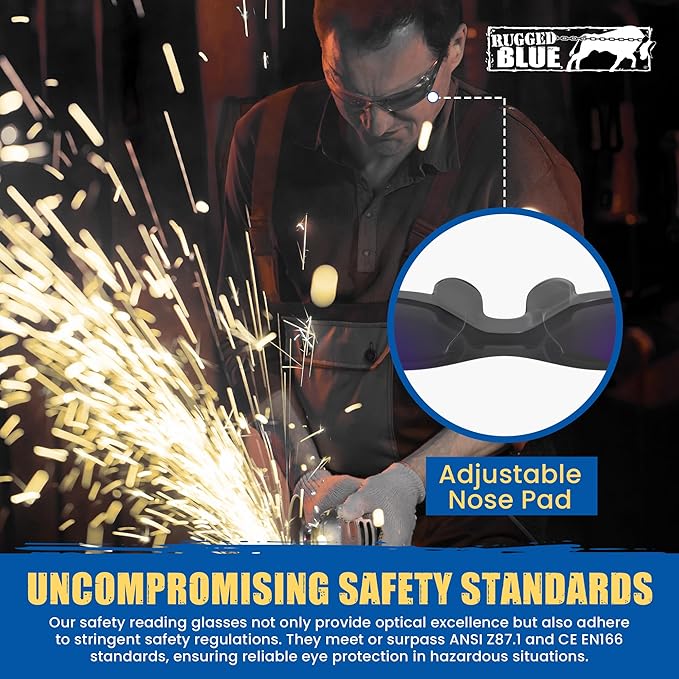 Work Safety Glasses For Men | Ansi Z87 Certified Safety Goggles For Shooting Range | Anti-Scratch Outdoor Glass