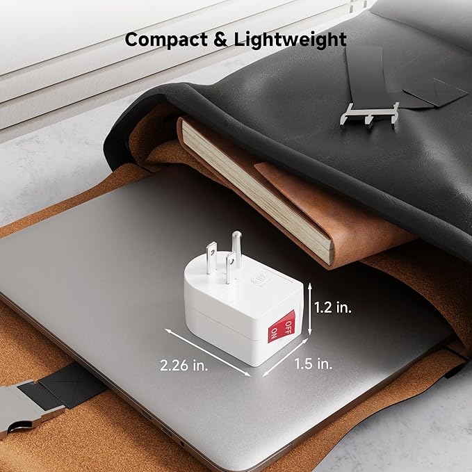 Cable Matters [ETL Listed] 3-Pack Grounded Outlet Switch with ON Off, Plug Switch ON Off, Single Outlet Adapter ON/Off, White