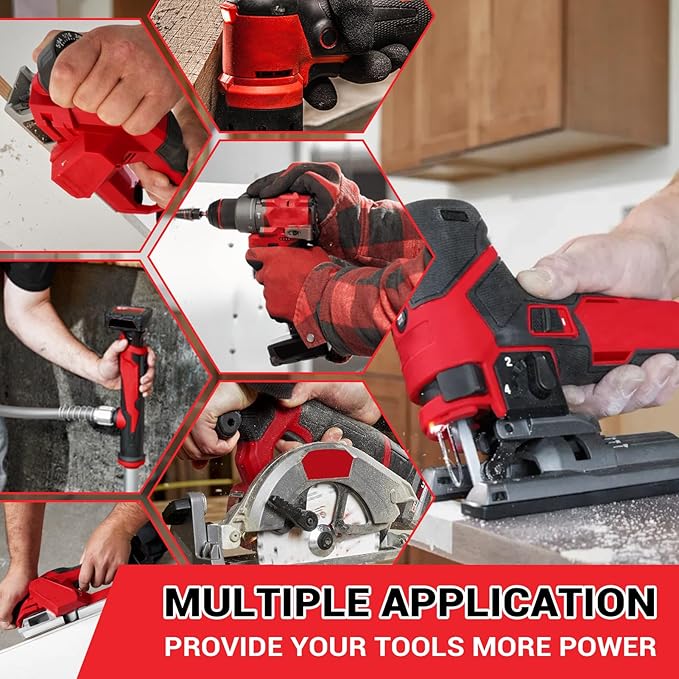 MANUFER 2PACK 3.5 12V Battery and N12 Charger Kit Replacement for Milwaukee 12V Battery Charger Cmobo Compatible with 48-11-2440 48-11-2412 48-11-2460 48-11-2411 48-11-2420 48-11-2401 Cordless Tools