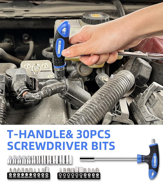 62 Piece Tools Set, General Household Tool Kit with Storage Toolbox, Basic Tool Set for Home, Garage, Apartment and Dorm