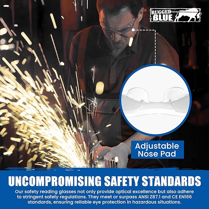 Work Safety Glasses For Men | Ansi Z87 Certified Safety Goggles For Shooting Range | Anti-Scratch Outdoor Glass