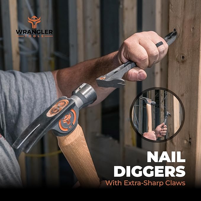 9.5" Titanium Nail Puller Cats Paw Pry Bar - 45% Lighter Than Steel - Side Nail Puller - 13mm Bolt Remover - Tools for Home Improvement, Construction & Demolition