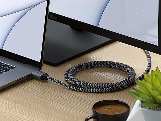 Satechi 8K HDMI 2.1 Cable – Supports 8K @ 60Hz and Ultra High Speed 4K @ 120Hz, 48Gbps – HDMI to HDMI Capable Compatible with iMac Pro, iMac, Mac Mini, MacBook Pro/Air, Windows, and More (6.6 ft/2m)