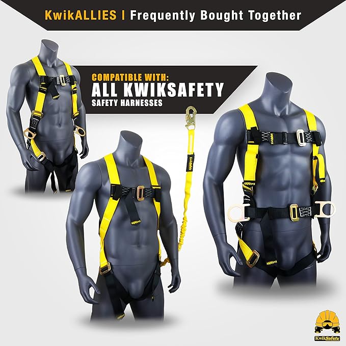 KwikSafety - Charlotte, NC - MARMOSET Trauma Straps [2 PAIR] Fall Protection OSHA Comfort Suspension Safety Device & Arrest System Attachment For Body/Legs Relief Compact, Lightweight, Quick Connect