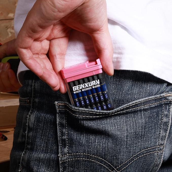 Impact Hex Screwdriver Bits Set,45 Pcs 2" Magnetic SAE (5/32",3/16",1/8",1/4") S2 Steel Multi Driver Bits with Storage Colorful Box