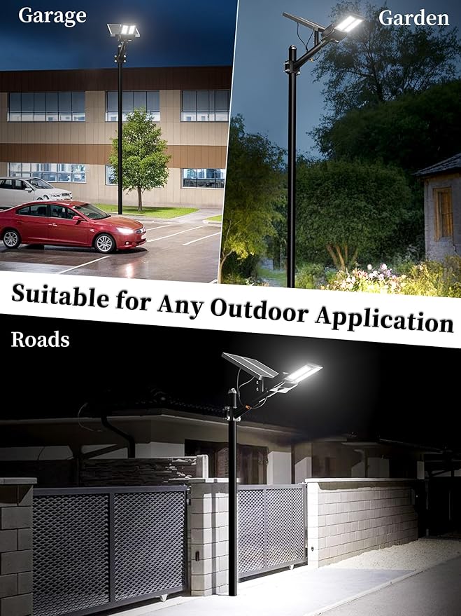 Ofuray OL-7500W Solar Street Lights Outdoor,Parking Lot Lights Commercial Dusk to Dawn,30,000mah Big Power Solar Security Flood Remote Control with Motion Sensor for Street,Yark,Court
