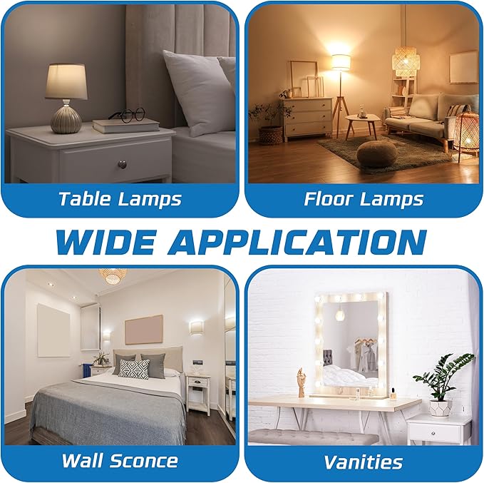 OHLECTRIC A19 LED Light Bulbs, Dimmable (4-Pack) 75W Equivalent, 4000K Cool White,11W, 120 Volts, 1100 Lumens, E26 Medium Base, Enclosed Fixture Rated, Energy Star Certified. Indoor/Outdoor Use