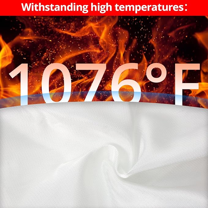 SecuCaptain Emergency Fire Blanket for Home and Kitchen - 6 Pack 40"x40" Flame Suppression Fiberglass Fire Blankets for House Camping Car Warehouse Office Emergency Survival Safety