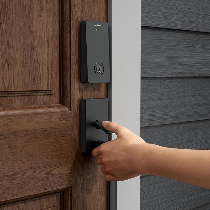 Kwikset Halo Select Smart Lock Keyless Entry Door Lock Wi-Fi and Matter Enabled Deadbolt No Hub Needed, Geofence Auto-Unlock, Grade AAA Certified, Easy Install, Matte Black Lifetime Finish Warranty