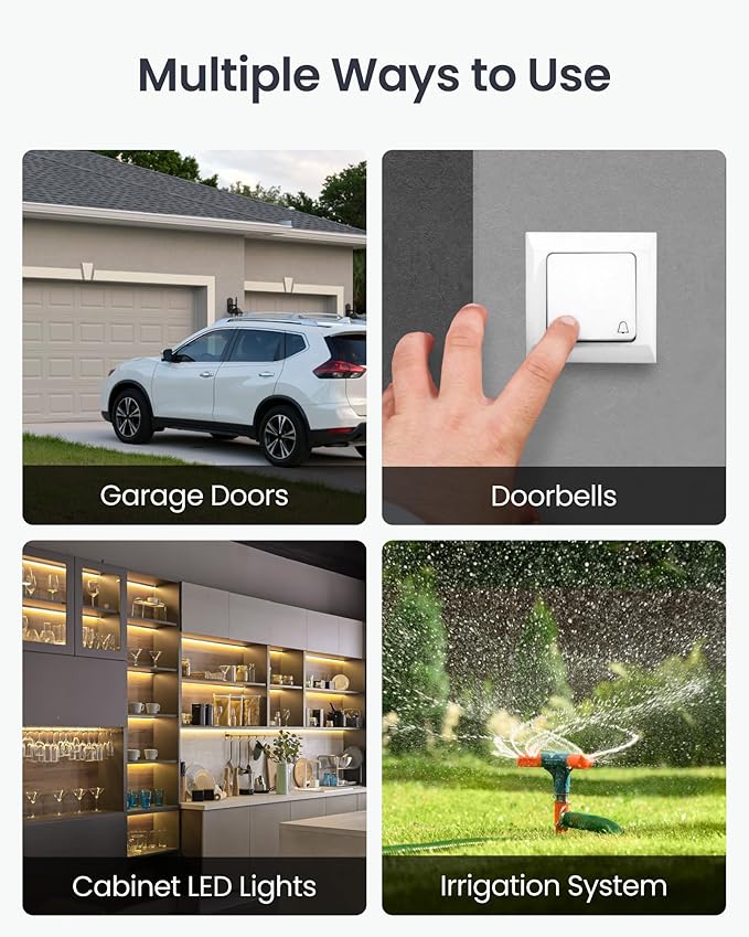 SwitchBot Smart Relay Switch 1,Smart Relay Module with Built-in Hub, Wi-Fi&Bluetooth Switch Compatible with Alexa/Apple Homekit/Google Home/Matter Hub Required, 2.4GHz, Home Automation