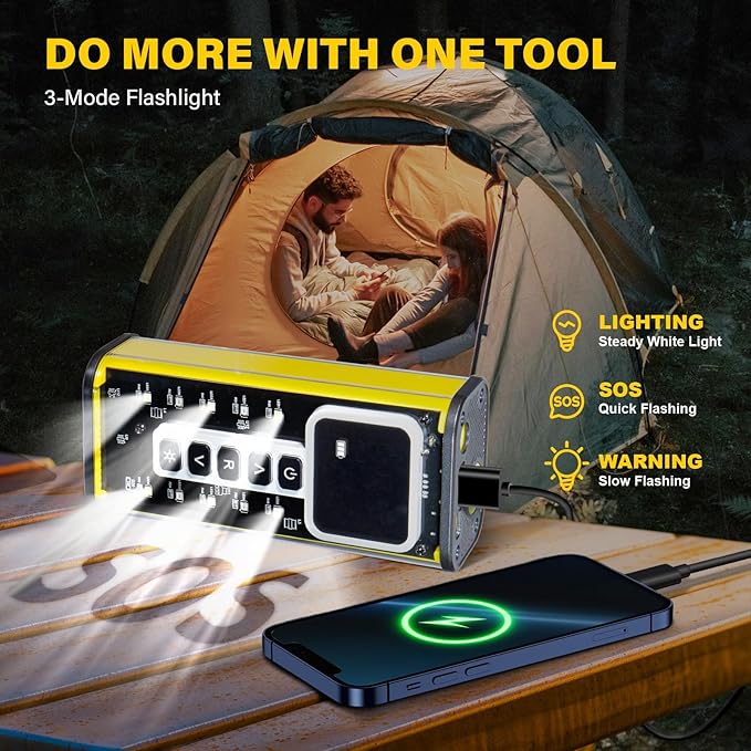 Tire Inflator Portable Air Compressor, 150PSI Air Pump for Car Tires, Auto Shut-Off Fast Inflation Tire Pump with Pressure Gauge & LED Light for Car, Bike, Motorcycle, Ball