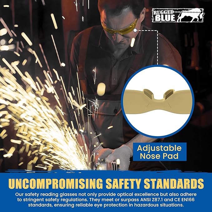 Work Safety Glasses For Men | Ansi Z87 Certified Safety Goggles For Shooting Range | Anti-Scratch Outdoor Glass