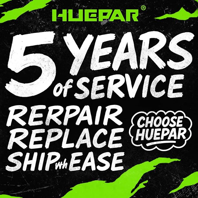 Huepar Laser Level 360 Self Leveling, 1/13 High Accuracy, 4D Green Laser Line Level with LCD Screen & Pulse Mode & Adjust Laser Brightness 4x360 Cross Line Laser -Magnetic Base, Hard Carry Case HX04CG