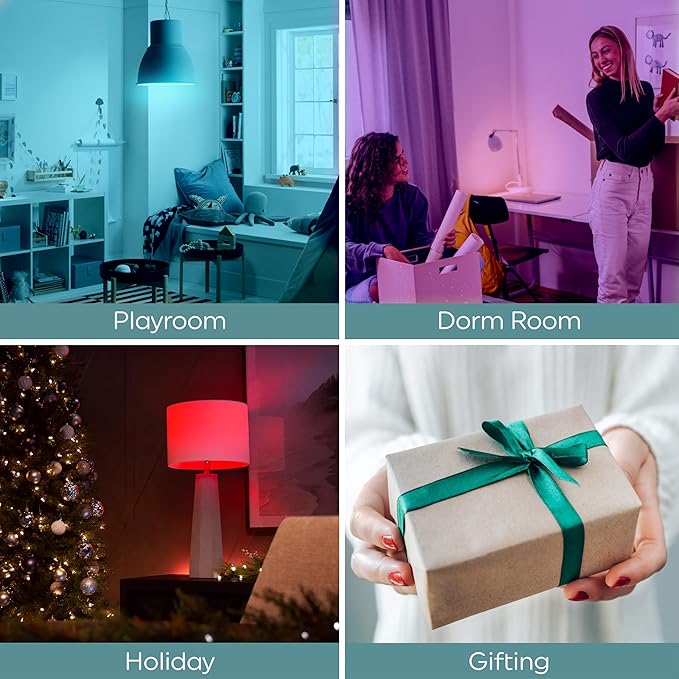 GE LED+ Color Changing LED Light Bulbs with Remote, 8.5W, No App or Wi-Fi Required, BR30 Indoor Floodlights (1 Pack)