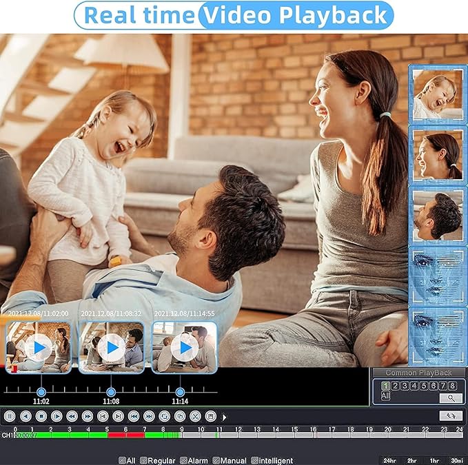 WESECUU Poe Security Camera, IP Camera, CCTV Camera, Surveillance Camera, Poe Camera Only Match POE Security Camera System with Motion Sensor,NoSubscription