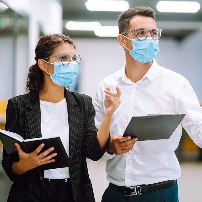 Stylish Safety Glasses, Clear Anti-Fog Anti-Scratch Protective Glasses For Men And Women