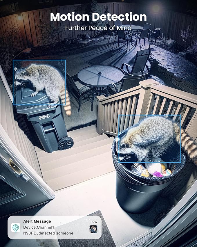 4K Add On Wired POE Cameras for NVR Two Way Talk Motion Detection Human/Pets/Package/Vehicle IP67 Waterproof, H.265+, 100ft Night Vision