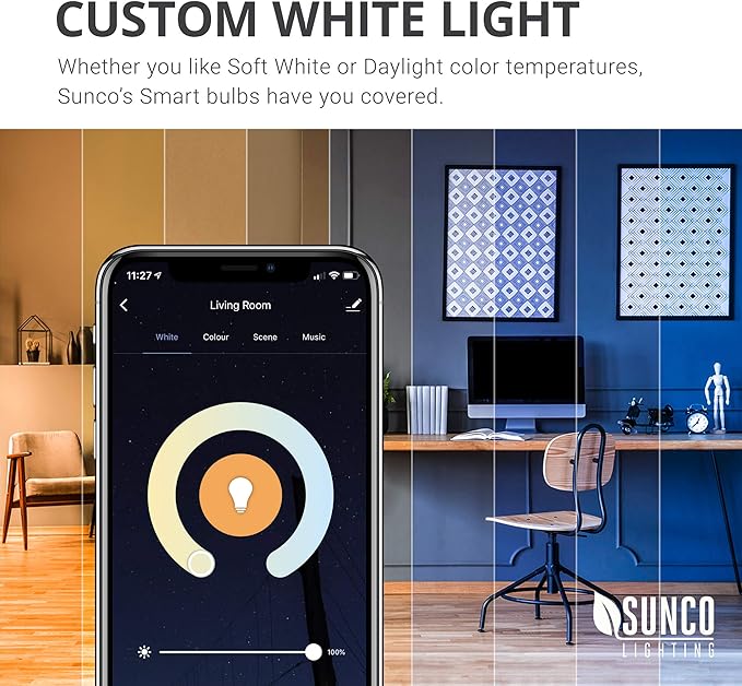 Sunco PAR38 Alexa Compatible Smart LED Bulbs, WiFi Color Changing Outdoor Flood Light, 13W, RGB Tunable White CCT, Dimmable, with Amazon Alexa & Google Assistant, No Hub Required 2 Pack.