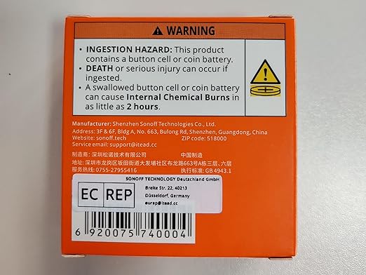 SONOFF Zigbee Indoor Temperature Humidity Sensor, SNZB-02D LCD Zigbee Thermometer Hygrometer, Works with Alexa & Google Home for Remote Monitoring and Home Automation, ZigBee 3.0 Hub Required, 1-Pack