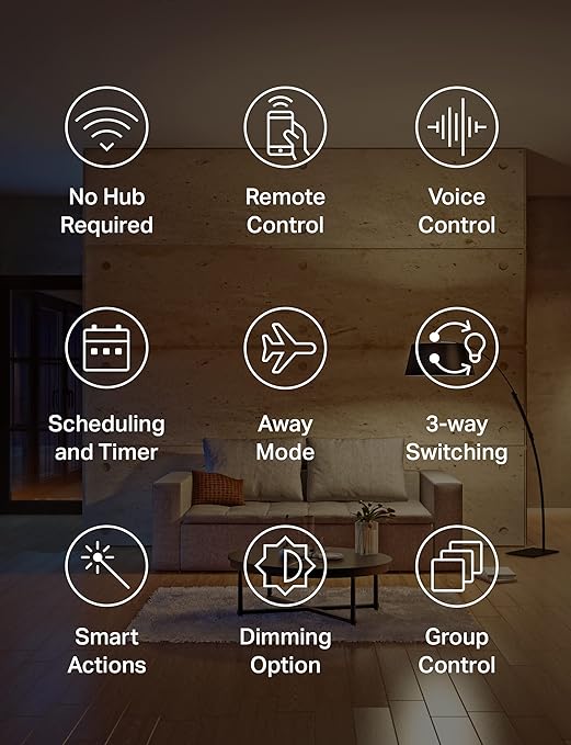 Kasa Smart 3 Way Dimmer Switch KIT, Dimmable Light Switch Compatible with Alexa, Google Assistant and SmartThings, Neutral Wire Needed, 2.4GHz, ETL Certified, No Hub Required, White (KS230 KIT v2)