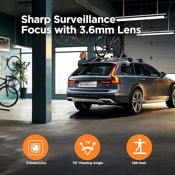 TIGERSECU 5MP Metal Long Range Security Camera for DVR, Weatherproof for Indoor/Outdoor Use, Hybrid 4-in-1 with OSD Switch, for TVI, CVI, AHD, CVBS DVR (Power Supply and Coaxial Cable Sold Separately)