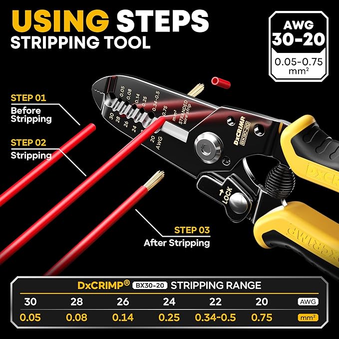 Crimp Tool Connector Kit, with 32 Types Dupont+KF2510+JST-XH+JST-SM 2.5mm Connectors Set,Ratcheting Wire Crimper, Crimping Pliers,Wire Crimp Tool 32-20 AWG for Dupont, JST, AMP EI-Serie, Molex