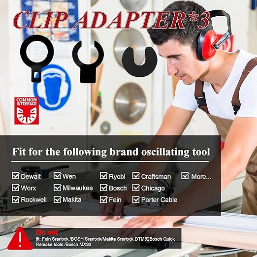 【2025 Upgraded】 162-Piece Oscillating Tool Kit | 9-in-1 Cutting & Sanding System | Fits DeWalt/Milwaukee/Makita