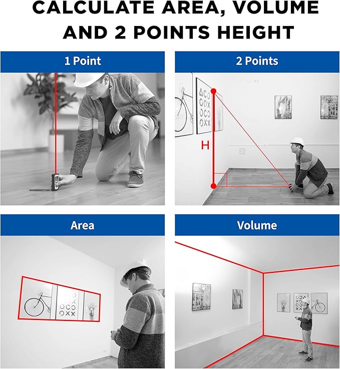 165 FT Range EAGLINE EGL165 Laser Distance Measure