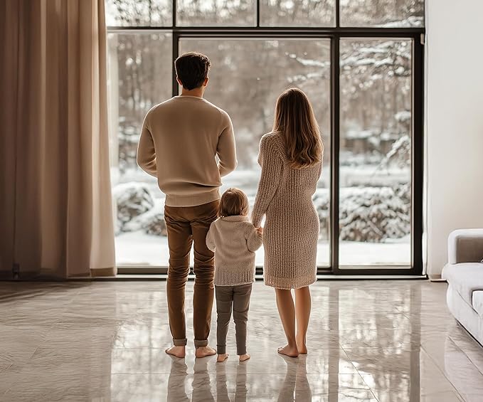 All-in-one Electric Radiant Floor Heating Kit 204 Sq Ft 240V with Smart WiFi Programmable Touchscreen Thermostat, Heating Uncoupling Membrane, Underfloor Heating Cable