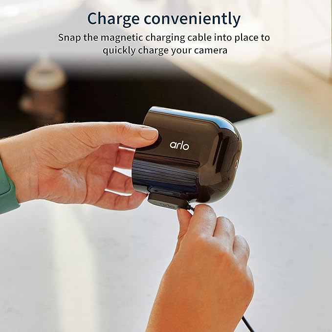 Arlo Pro 5S Spotlight Security Camera 2K HDR with Solar Panel Bundle | Outdoor | Wireless with Spotlight | Dual-Band Wi-Fi | 12X Zoom, Color Night Vision | Battery gets Charged with Solar Panel, Black