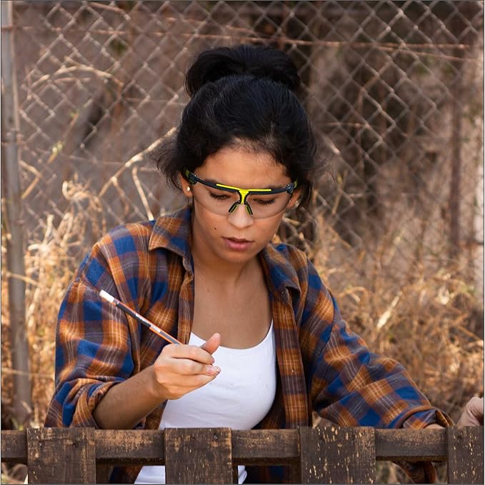 HexArmor VS300 Safety Glasses with Adjustable Side Arms Z87+ for Men and Women