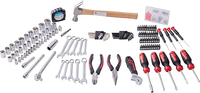 245 Piece Home Tool Kit for Home, Office, Mechanic, Men, Car, Automotive, Hand Tool Kit and as A Gift